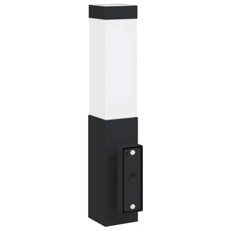 Buitenwandlampen 2 pcs Zwart 10.5 x 6 x 35 cm Roestvrij staal 7