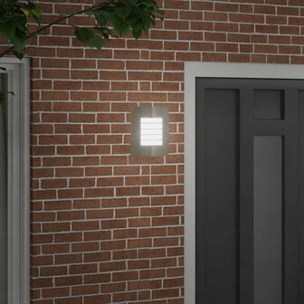 Buitenwandlamp 2 pcs Zilver 23.5 x 10.5 x 26 cm Roestvrij staal 3