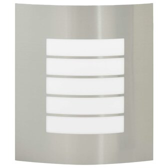 Buitenwandlamp 2 pcs Zilver 23.5 x 10.5 x 26 cm Roestvrij staal 4