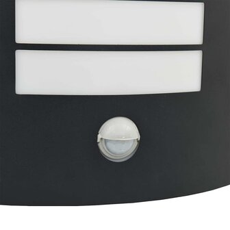 Buitenwandlamp 2 pcs Zwart 23.5 x 10.5 x 26 cm Roestvrij staal 9
