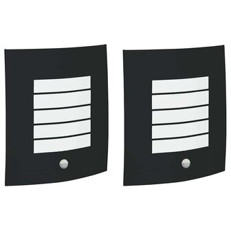 Buitenwandlampen 2 pcs Zwart 23.5 x 10.5 x 26 cm 2