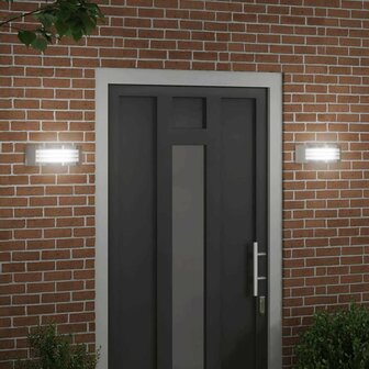 Buitenwandlampen 2 pcs Zilver 32 x 10 x 10 cm Roestvrij staal 3