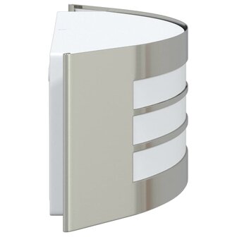 Buitenwandlampen 2 pcs Zilver 32 x 10 x 10 cm Roestvrij staal 6