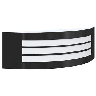 Buitenwandlampen 2 pcs Zwart 32 x 10 x 10 cm Roestvrij staal 4