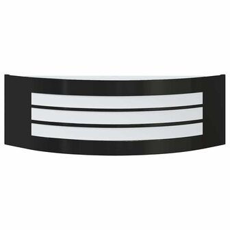 Buitenwandlampen 2 pcs Zwart 32 x 10 x 10 cm Roestvrij staal 5