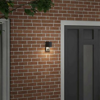 Buitenwandlamp Zwart 12 x 7 x 15 cm Roestvrij staal 3