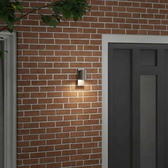 Buiten Wandlamp Zilver 6.5 x 10.5 x 16 cm Roestvrij staal 3