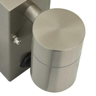 Buitenwandlampen 2 pcs Zilver 6.5 x 10.5 x 16 cm 8