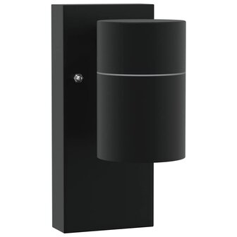 Buitenwandlampen 2 pcs Zwart 6.5 x 10.5 x 16 cm Roestvrij staal 4