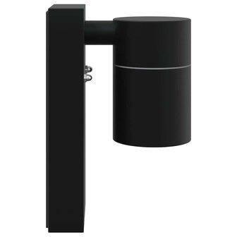 Buitenwandlampen 2 pcs Zwart 6.5 x 10.5 x 16 cm Roestvrij staal 6