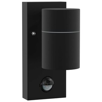 Buiten Wandlamp Zwart 6.5 x 10.5 x 16 cm Roestvrij staal 2