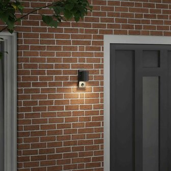Buiten Wandlamp Zwart 6.5 x 10.5 x 16 cm Roestvrij staal 3