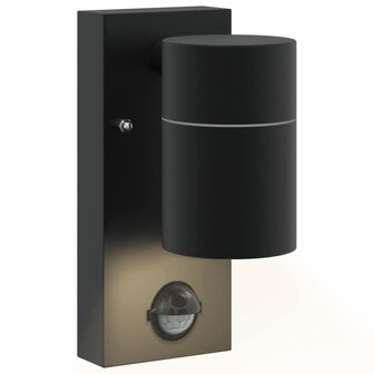 Buiten Wandlamp Zwart 6.5 x 10.5 x 16 cm Roestvrij staal 9