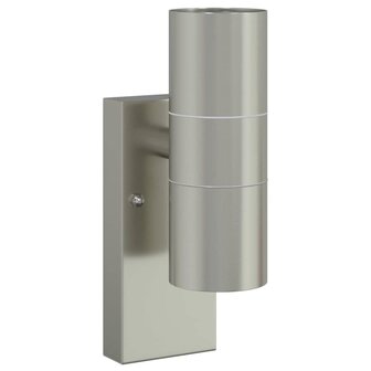 Buitenwandlampen 2 pcs Zilver 7 x 10 x 22 cm Roestvrij staal 4