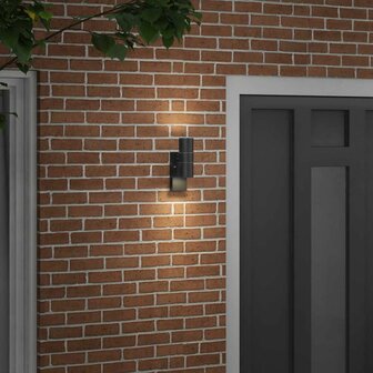 Buitenwandlamp Zwart 7 x 10 x 22 cm Roestvrij staal 3