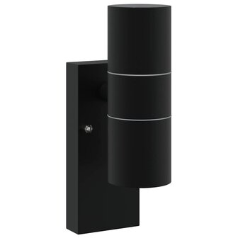 Buitenwandlampen 2 pcs Zwart 7 x 10 x 22 cm Roestvrij staal 4