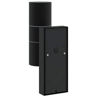 Buitenwandlampen 2 pcs Zwart 7 x 10 x 22 cm Roestvrij staal 7