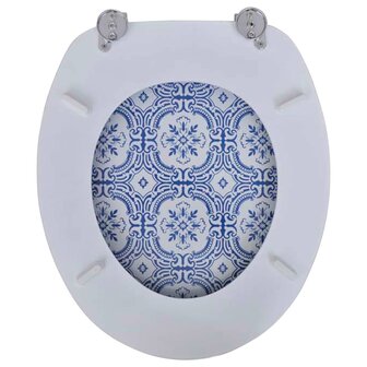 Toiletbrillen met deksels 2 st porselein MDF 5