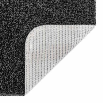 Badmat 2 pcs Donkergrijs 50 x 50 cm Polypropyleen 7