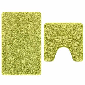 Badmat 2 pcs Lichtgroen 50 x 50 cm Polypropyleen 2