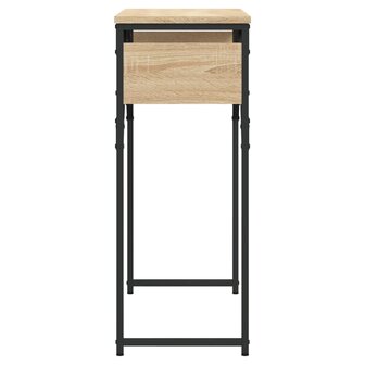 Wandtafel met schap 75x30x75 cm bewerkt hout sonoma eikenkleur 5