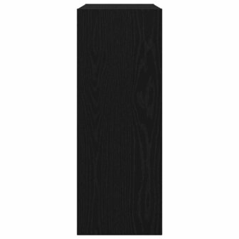 Wandtafel Zwart eiken 78 x 30 x 80 cm Bewerkt hout 7