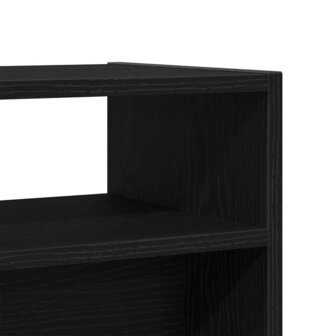 Wandtafel Zwart eiken 78 x 30 x 80 cm Bewerkt hout 8