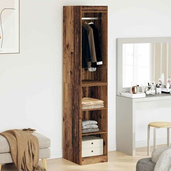 Kledingkast met plank Oud hout 41 x 48 x 102 cm Bewerkt hout 4