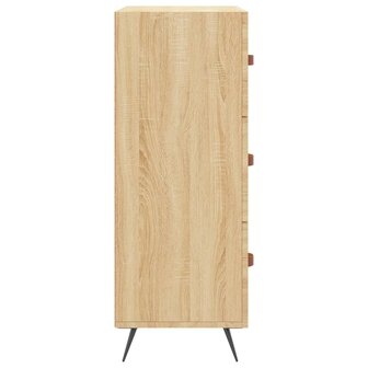Ladekast 69,5x34x90 cm bewerkt hout sonoma eikenkleurig 7