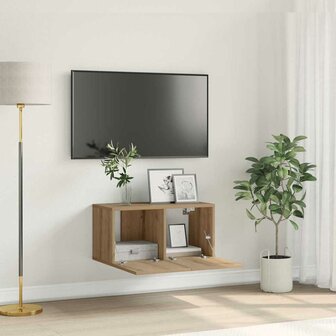 TV-kast Bruin 60 x 30 x 30 cm Bewerkt hout 1