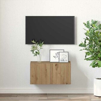 TV-kast Bruin 60 x 30 x 30 cm Bewerkt hout 4