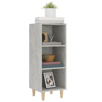 Dressoir 34,5x32,5x90 cm bewerkt hout betongrijs 4