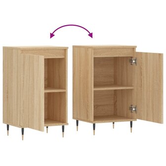 Dressoir 40x35x70 cm bewerkt hout sonoma eikenkleurig 9