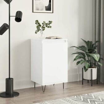 Dressoir 40x35x70 cm bewerkt hout wit 1