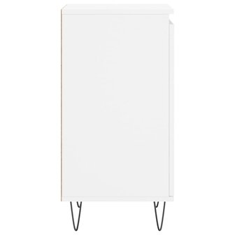 Dressoir 40x35x70 cm bewerkt hout wit 7