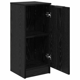 Dressoir Zwart eiken 30 x 30 x 70 cm Bewerkt hout 5
