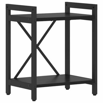 Boekenkast Zwart eiken 40 x 30 x 48.5 cm Bewerkt hout 2