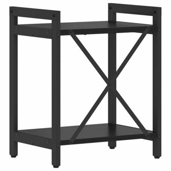 Boekenkast Zwart eiken 40 x 30 x 48.5 cm Bewerkt hout 7
