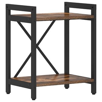 Boekenkast Gerookt eiken 40 x 30 x 48.5 cm Bewerkt hout 2