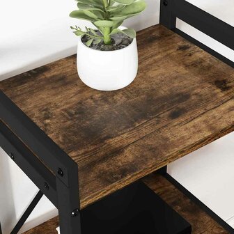 Boekenkast Gerookt eiken 40 x 30 x 48.5 cm Bewerkt hout 4
