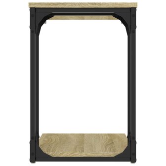 Bijzettafel 50x35x52 cm bewerkt hout sonoma eikenkleurig 6