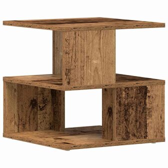 Bijzettafel Oud hout 40 x 40 x 40 cm Bewerkt hout 2