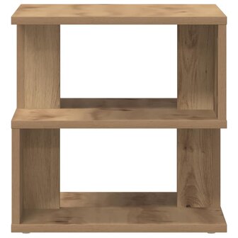 Bijzettafel artisanaal eikenkleurig 40 x 40 x 40 cm 7