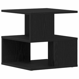 Bijzettafel Zwart eiken 40 x 40 x 40 cm Bewerkt hout 2