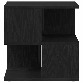 Bijzettafel Zwart eiken 40 x 40 x 40 cm Bewerkt hout 6