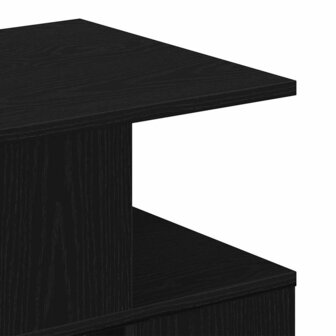 Bijzettafel Zwart eiken 40 x 40 x 40 cm Bewerkt hout 8