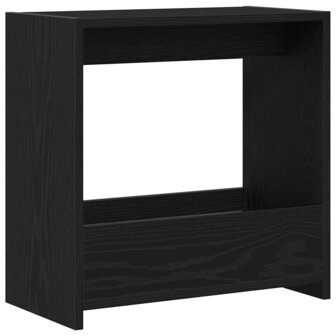 Bijzettafel Zwart eiken 50 x 26 x 50 cm Bewerkt hout 2