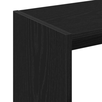 Bijzettafel Zwart eiken 50 x 26 x 50 cm Bewerkt hout 8