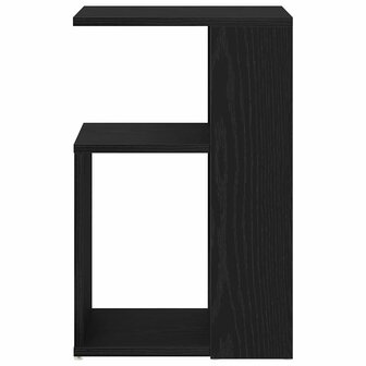 Bijzettafel Zwart eiken 36 x 30 x 56 cm Bewerkt hout 6