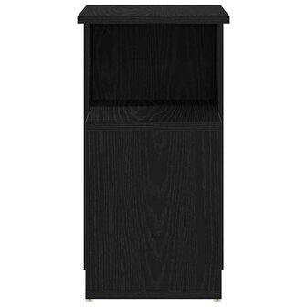 Bijzettafel Zwart eiken 36 x 30 x 56 cm Bewerkt hout 7